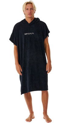 2024 Rip Curl Brand Kapuzenhandtuch Zum Wechseln Robe / Poncho 00ZMTO - Black / Grau